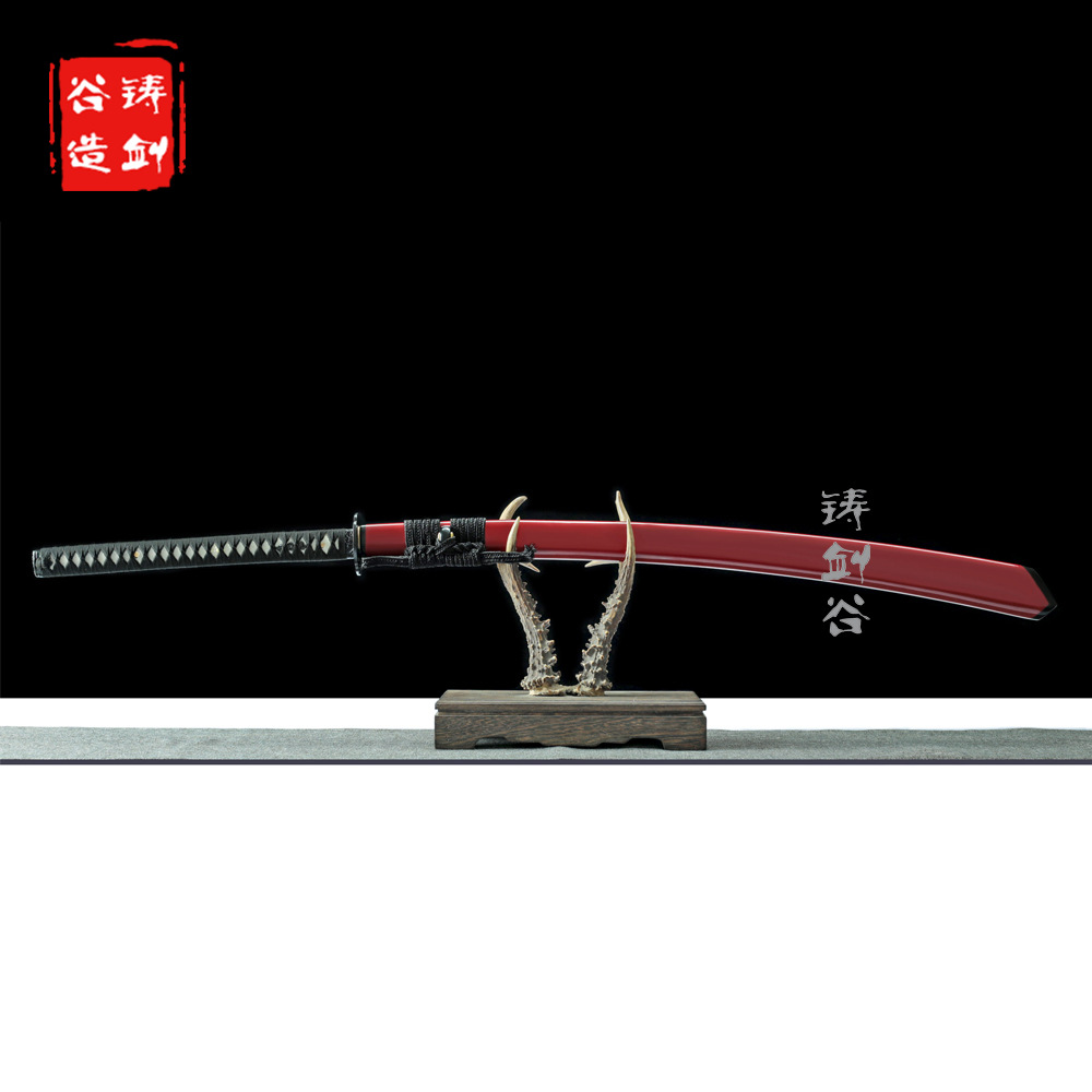 龙泉铸剑谷 武士长刀居合太刀肋差户外防身长刀宝剑katana未开刃