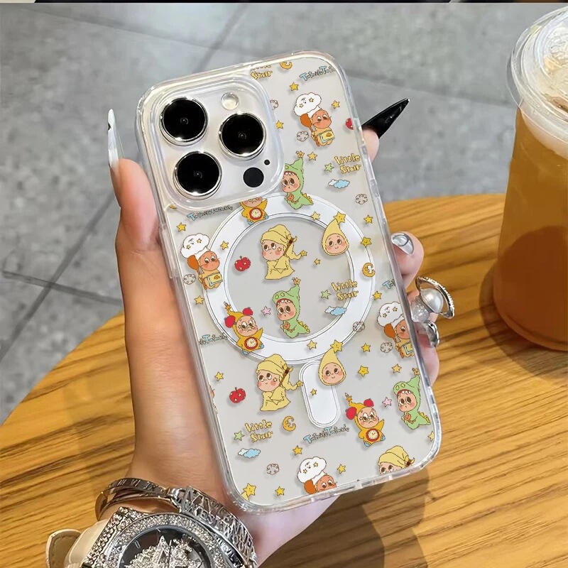Cartoon Suitable for Samsung S23Fe Mobile Phone Case S25Ultra/S24Plus/S21 Magnetic Suction 3 Apple 17Promax Cartoon Suitable for Samsung S23Fe Mobile Phone Case S25Ultra/S24Plus/S21 Magnetic Suction 3 Apple 17Promax