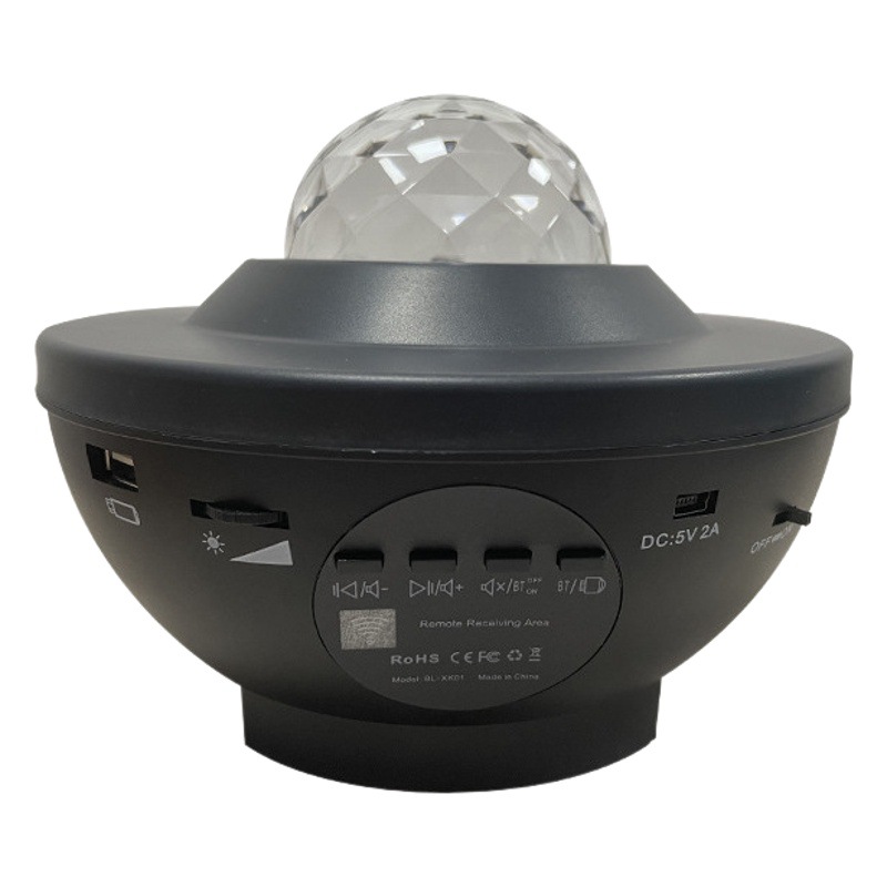 Agua patrón luz proyección sueño Aurora Boreal proyección luz láser estrellado cielo Bluetooth música atmósfera noche luz cielo estrellado Luz