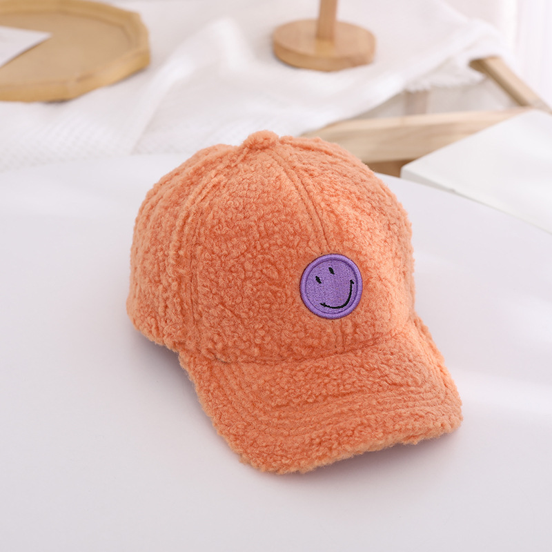 Children's Hats For Autumn And Winter New Children's Embroidery Smiley Baseball Caps display picture 2