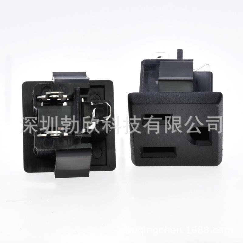 AC插座 转换插头 美标插座美式插座卡入式插座品字座BX-6B（铜）