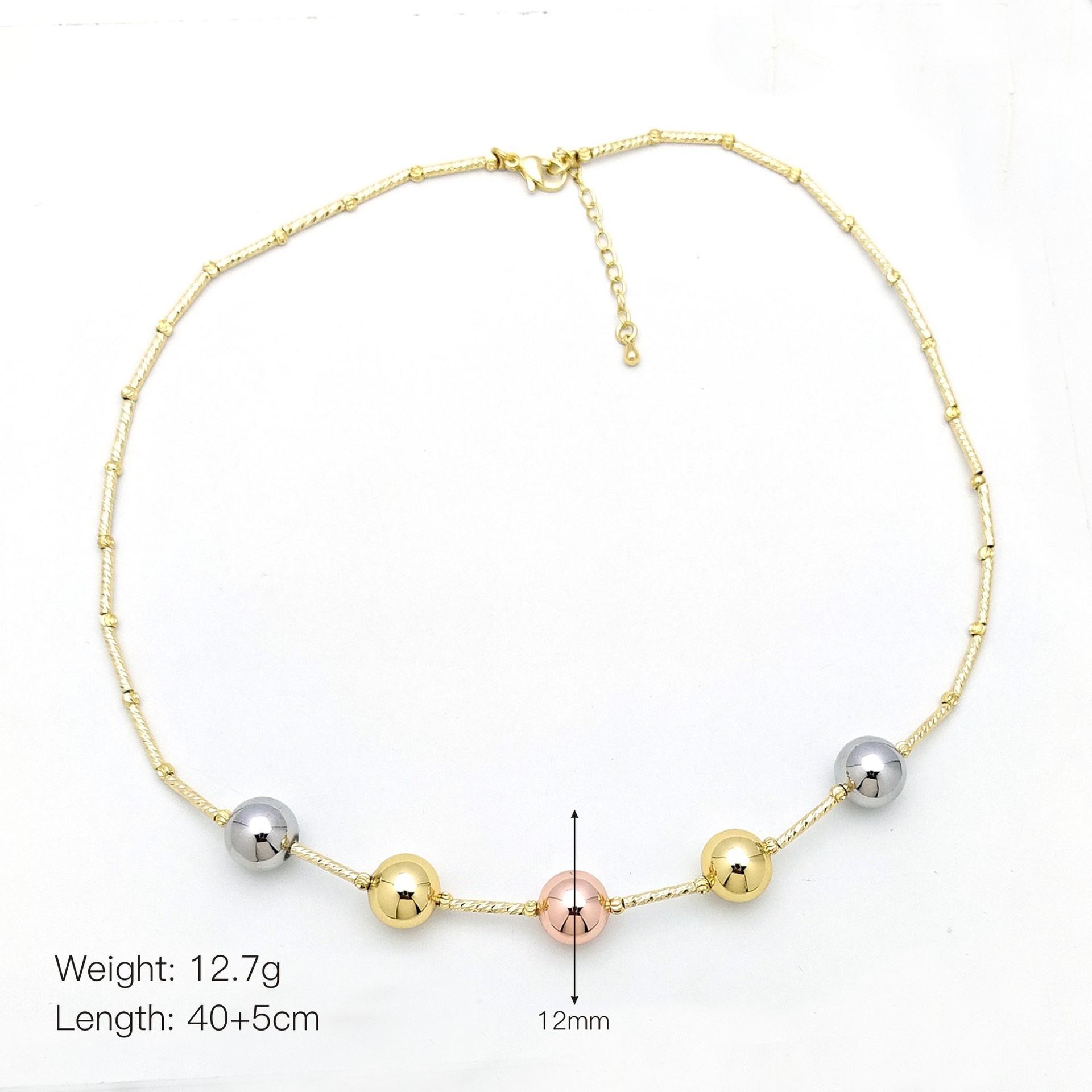 17g Weight Copper Pendant Material Necklace Classification Copper Chain Material 1 Piece Quantity Casual, Daily Occasion Copper Material Round, Heart Shape Pattern Women's Gender Beaded, Pearl, Plating Design IG Style Style Rose Gold, Gold, Silver Color Copper Beaded Pearl Plating Round Heart Shape Necklace 5