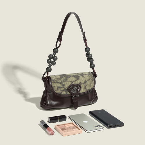 Guangzhou factory original new Chinese style Chinese style ink painting armpit bag for women retro high-end corduroy shoulder crossbody bag