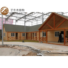 景区休闲度假木屋 现代简约集成别墅模块化集成房屋景区民宿制作