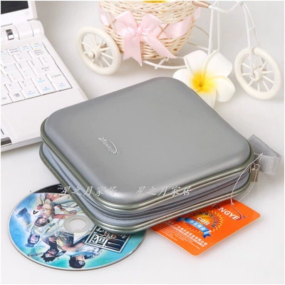 Xiongye CD bag, disc bag, large-capacity CD case, DVD storage bag, disc case, disc bag, 40-disc capacity (Multimediya və saxlama aksesuarları) - gray-e40