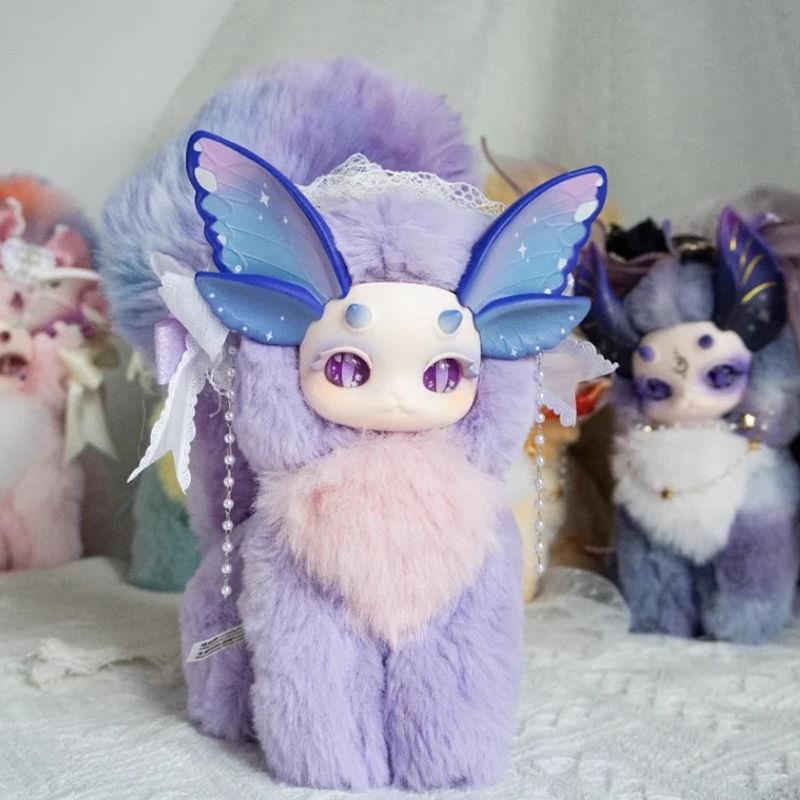 【絶妙ぬいぐるみブラインドボックス】本物の猫とドラゴンのファンタジー生き物人形魔法アカデミーシリーズトレンディぬいぐるみブラインド|undefined