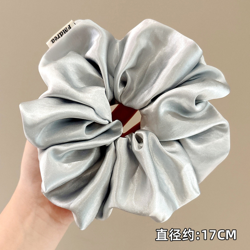 韩系大号缎面大肠发圈女高级感显发量低马尾头绳扎头发绳时尚头花|undefined