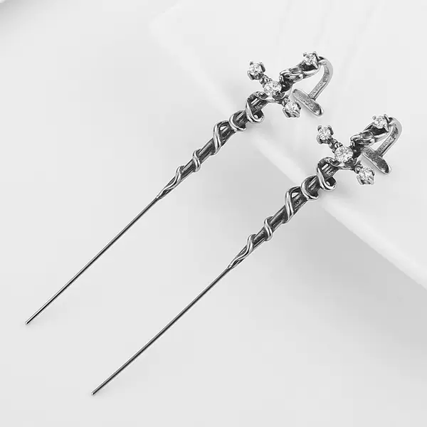 Yiming Amazon Cross-Border Best-Selling New Product Personalized Cross Ear Cuffs European and American Creative Fashion Simple Earrings