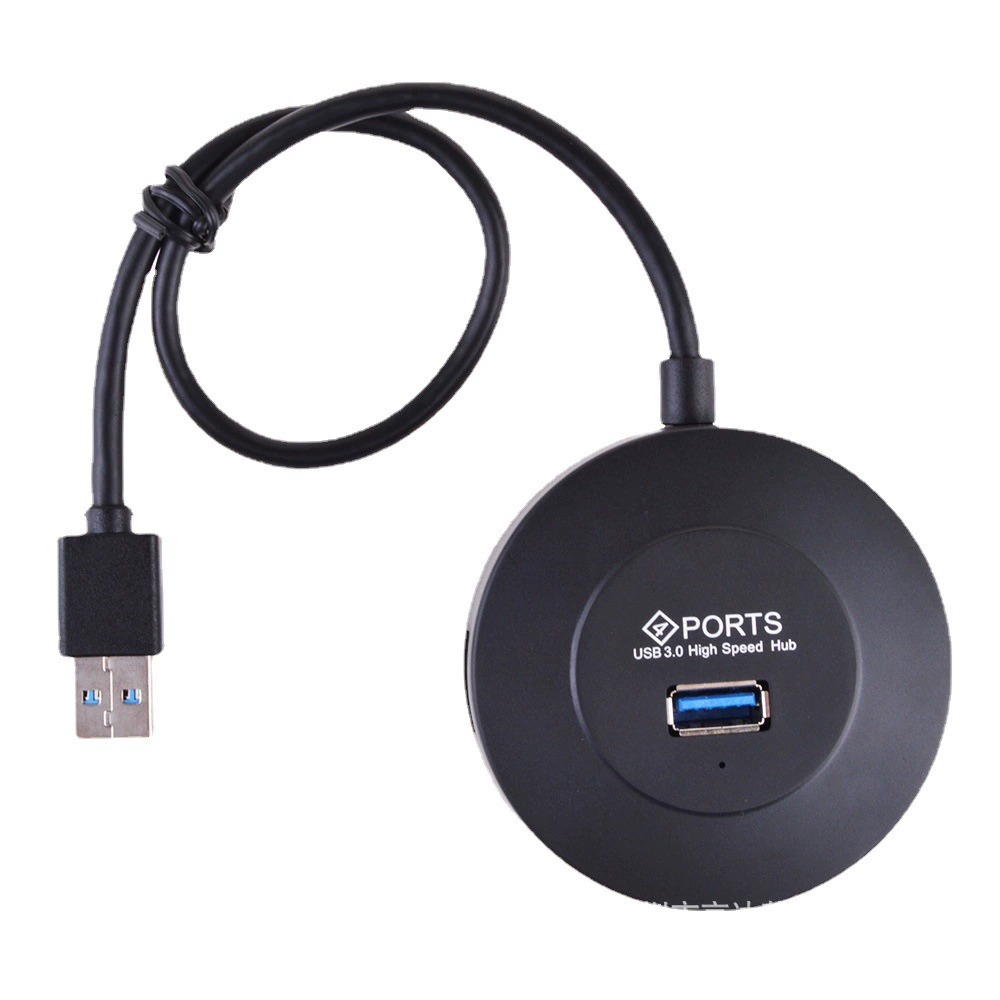 Круглый USB 3.0 хаб, 4 порта, высокоскоростной расширитель для компьютера/ноутбука