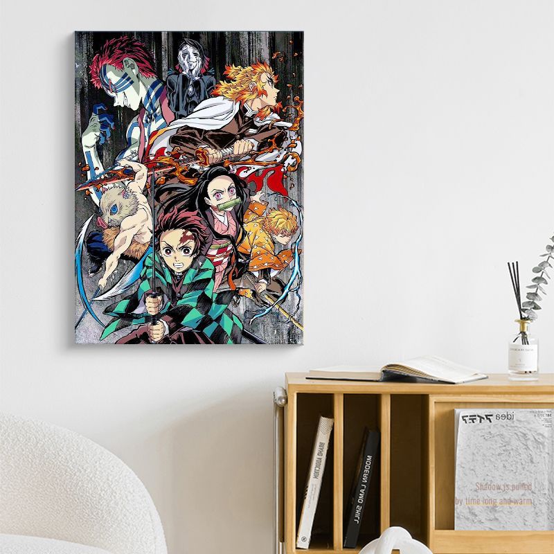Fantasmas de la cuchilla de pintura al óleo digital DiDi dibujos animados niños hechos a mano pintura de acrílico pintura al óleo pintura decorativa