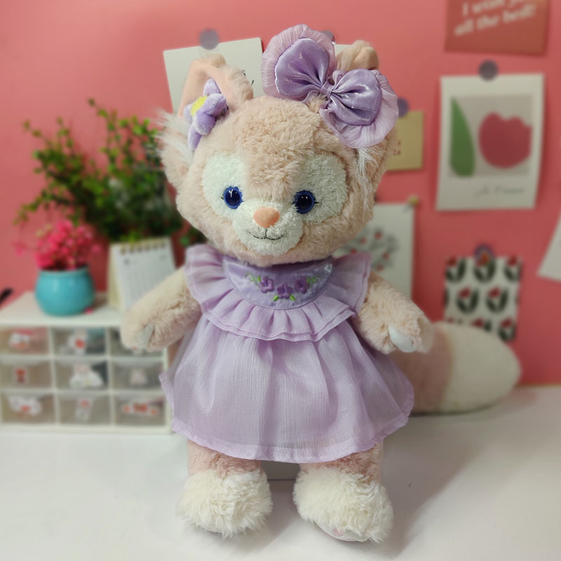 보라색 자수 꽃 거즈 스커트 정장