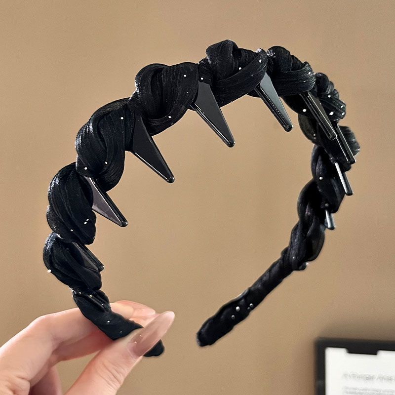 Diadema alta para mujer, nueva colección 2026, accesorio para el cabello estilo Chanel francés, elegante banda ancha para el cabello.
