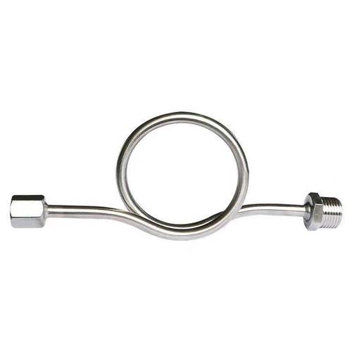 304 stainless steel pressure gauge buffer tube, 316L swivel union table elbow with double male threads, 4/4