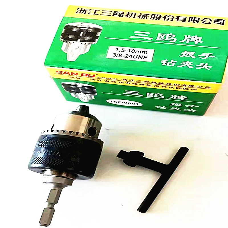 Сверлильный патрон Sanou 1,5-10 мм, 3/8-24unf + цельный резьбовой патрон с шестигранным шатуном с проволокой и небольшим отверстием