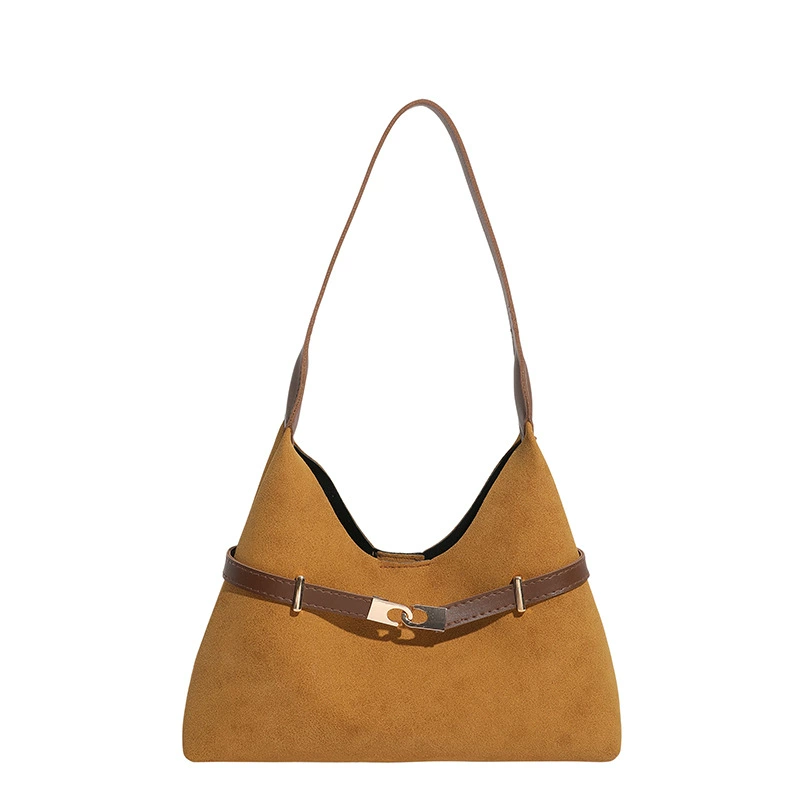 Shoulder bag, retro capacious one-shoulder bag Korean style, lightweight 0.22 kg, multiple colors