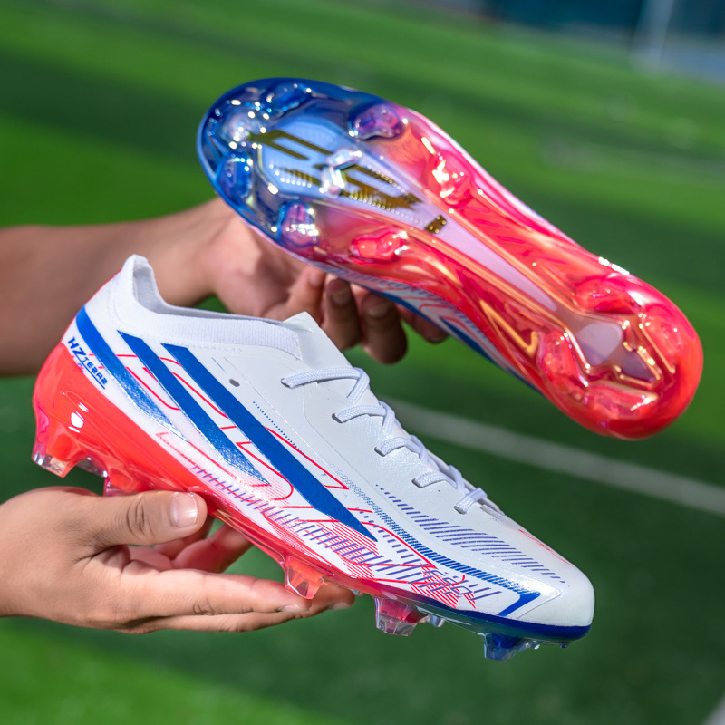 Tenis de Fútbol con Tacos Largos para Césped F50, Suela TPR y TPU, Amortiguación