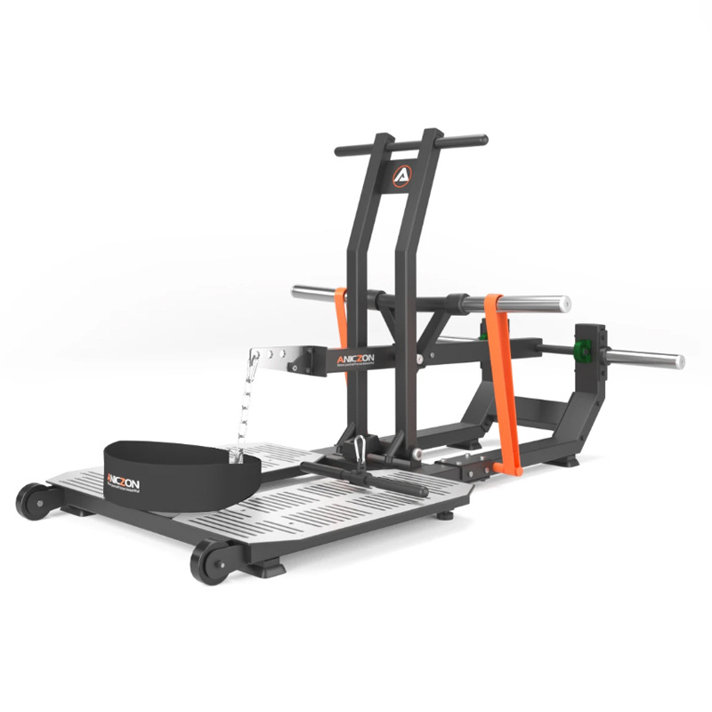gimnasio comercial rinoceronte cuclillas marco colgante tipo cinturón cuclillas auxiliar pesado entrenamiento de cadera y pierna equipo de fuerza