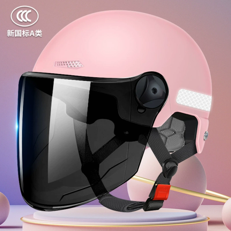 Сертифицированный аккумуляторный автомобильный шлем национального стандарта, солнцезащитный шлем для электромобиля, мотоциклетный мужской и женский летний полушлем, универсальный для всех сезонов