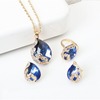 High-end crystal, zirconium, earrings, necklace, jewelry, European style