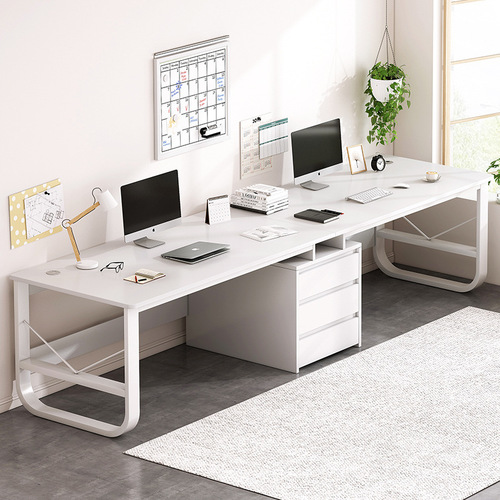 Yijiada computer desktop small apartment home bookcase office desk all-in-one simple workbench student writing desk
