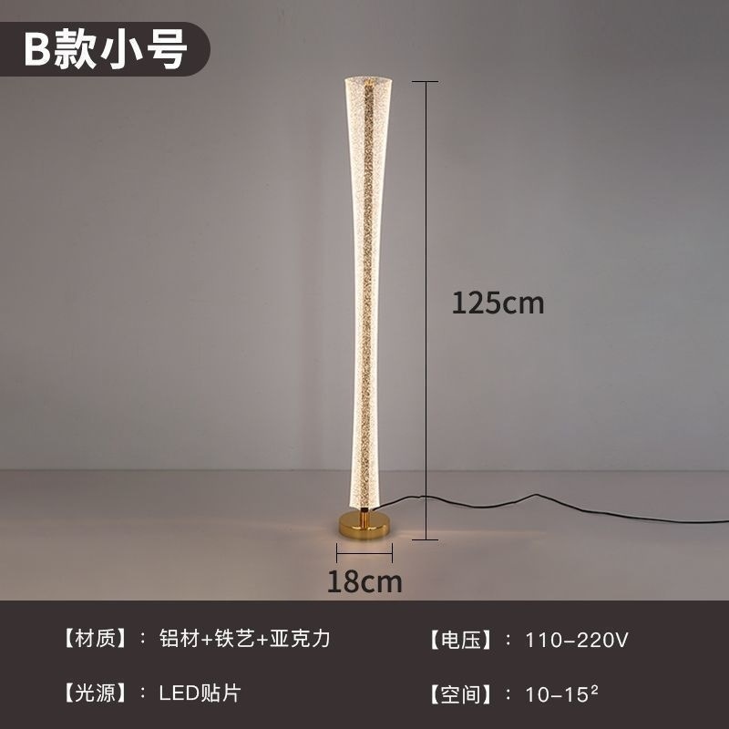 Lámpara de piso de cintura simple lámpara de escritorio sala de estar red luz roja en el dormitorio protección de los ojos lujoso arte moderno estilo nórdico