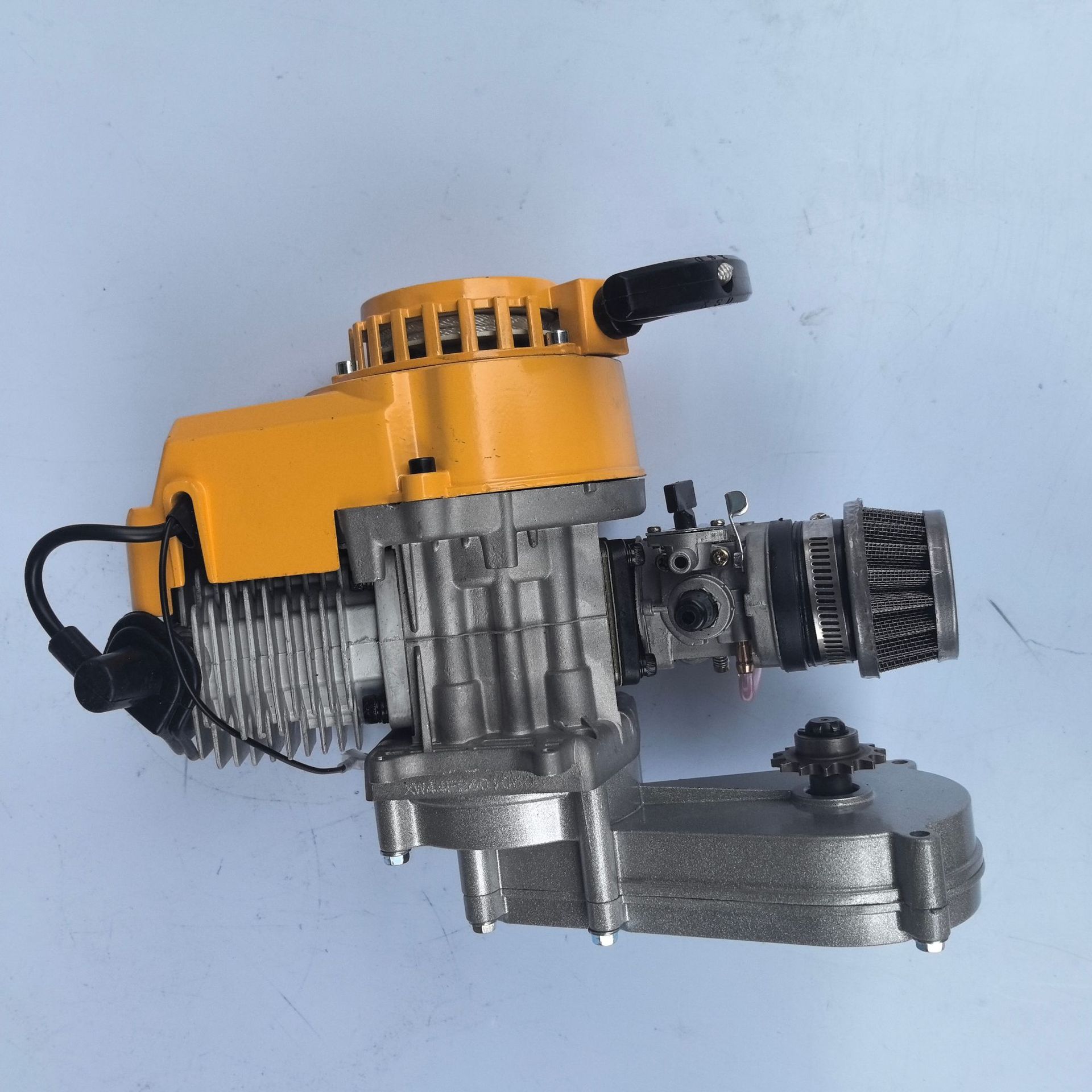 49Cc Mini Motorcycle Gasoline Engine Suitable for Small Sports Cars, Two-Stroke 44-6 Mixed Oil T8F Chain