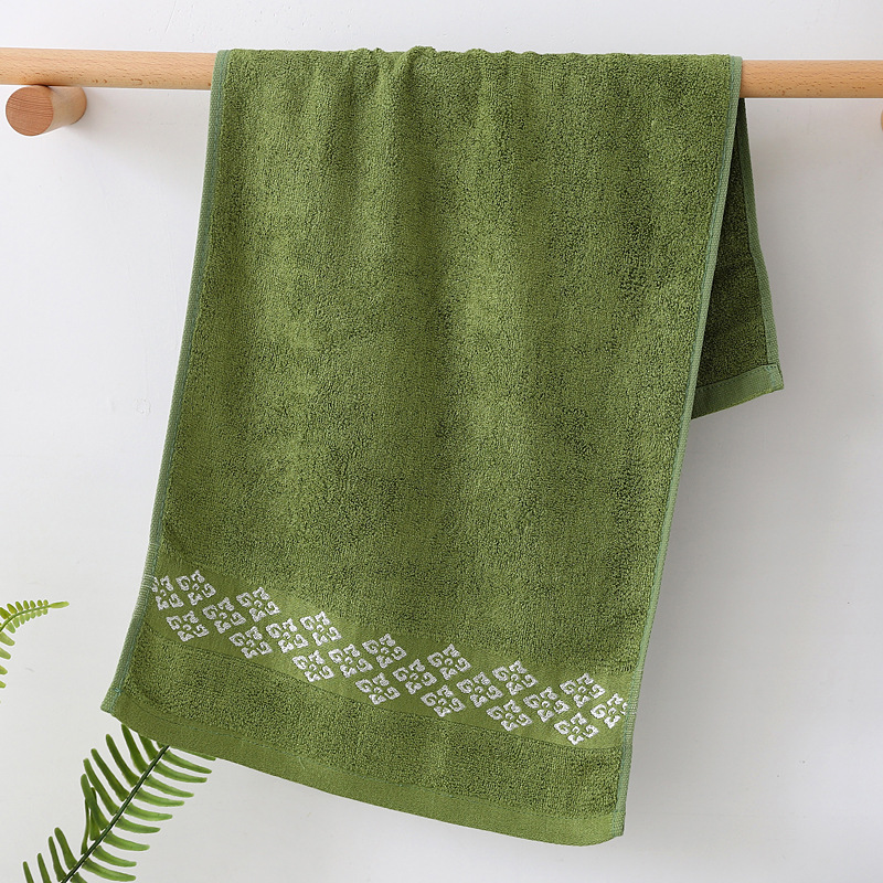 Toalha de rosto jacquard algodão bambu macia e absorvente_voghion.com