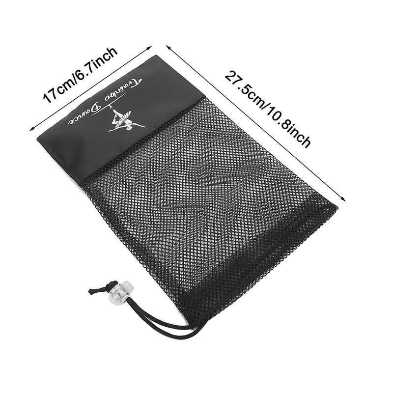 블랙 댄스 슈즈 메쉬 백