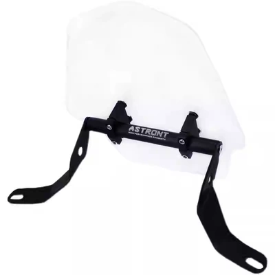 Motorcycle Electric Vehicle Modification, Heightening and Thickening Front Windshield Bracket Suitable for Young Beast Modification, Windshield Windshield (Motorcycle front windshield) - transparent