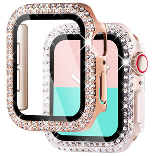 Transparent Hollow Bling Diamond Pc Case for Apple Watch 38