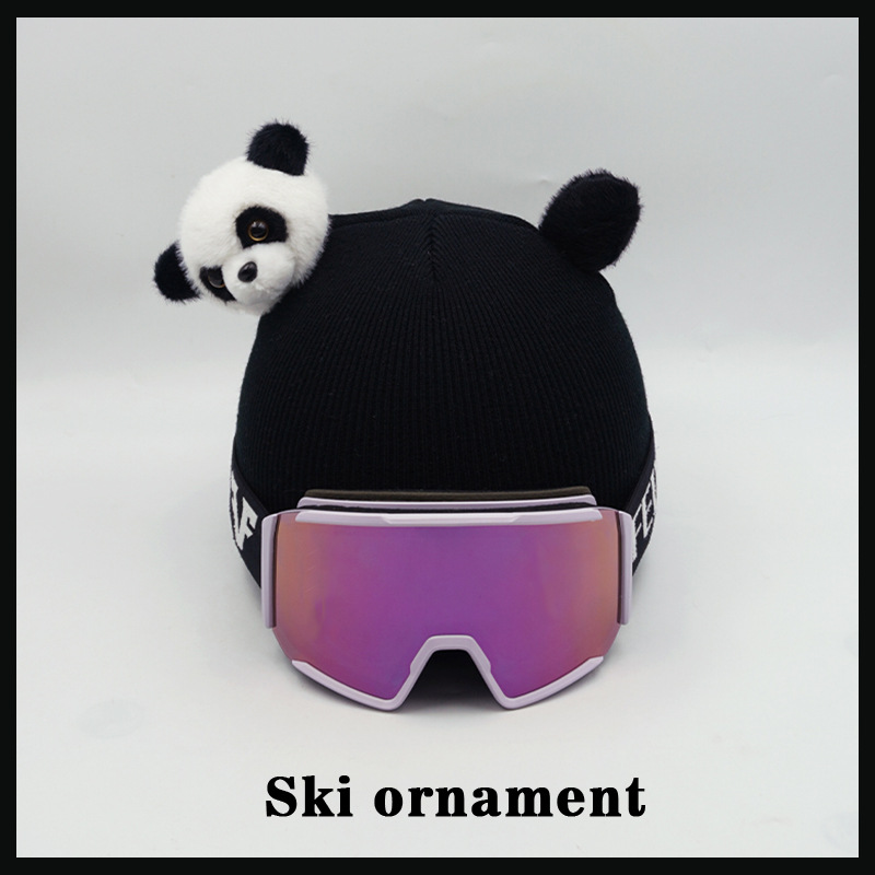 Xióngmāo Little Panda Doll Helmet Decoration Accessories (Auto Parts and Accessories) - little-panda-helmet-cover-only