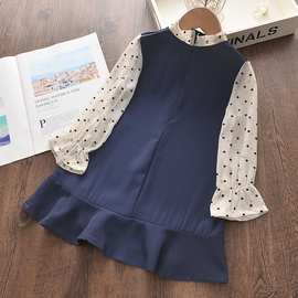 女童连衣裙 2021秋季新款儿童中小童韩系长袖公主裙3-8岁图片色棉