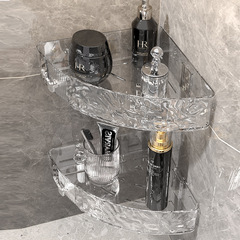 氷河の紋様は穴を開けないトイレの浴室の三角棚の壁掛け式トイレの洗面台の壁にあります。