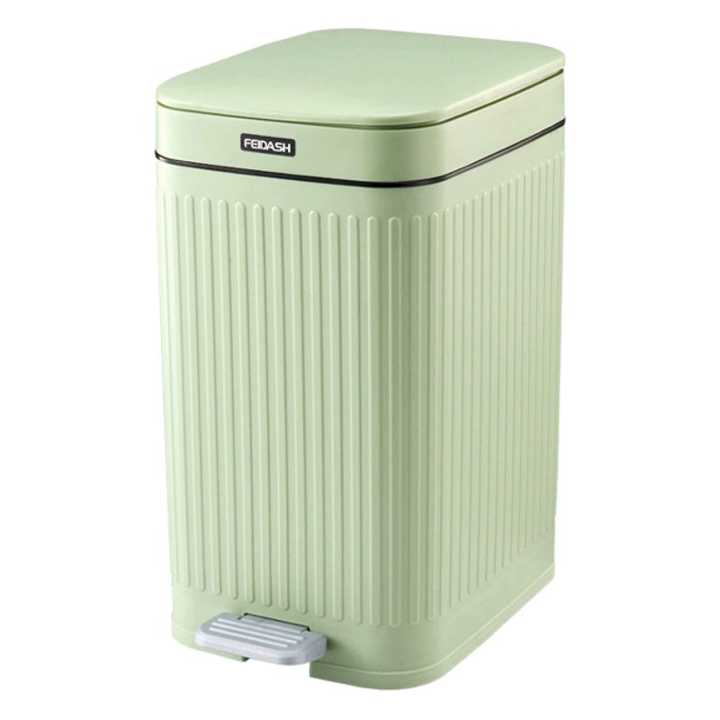 Мусорный бак бытовой гостиная спальня светлый роскошный пресс для ног двойная открытая крышка высокий вид мусорное ведро с римским узором