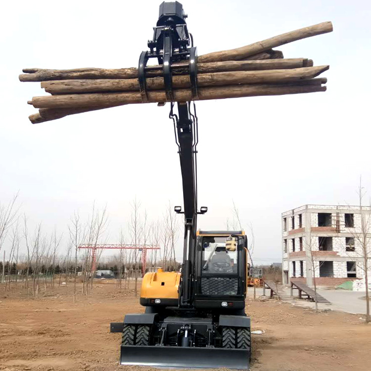 7吨轮式抓木机 胶轮挖掘机 胶轮抓木机 甘蔗机