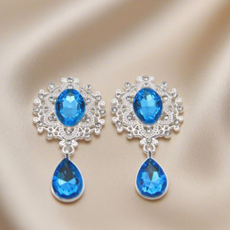 国境を越えた売れ筋 45*25 ミリメートル合金ラインストーンブローチ DIY リボンアクセサリー衣類手作りジュエリーアクセサリー直接バッチ