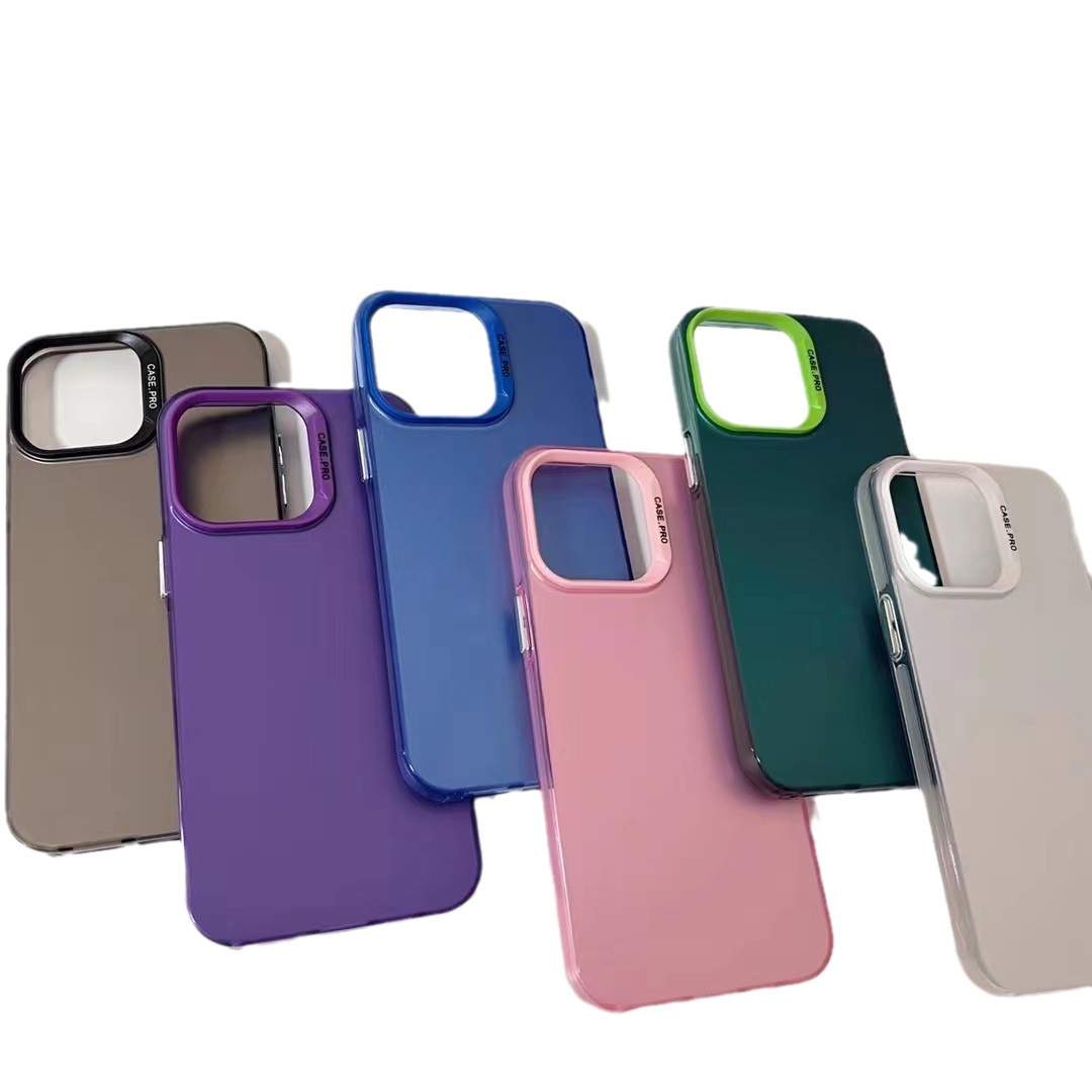 Custodia per telefono Apple rosa scintillante con effetto IMD a doppio strato anti-caduta per iPhone 14Pro, molto venduta._voghion.com