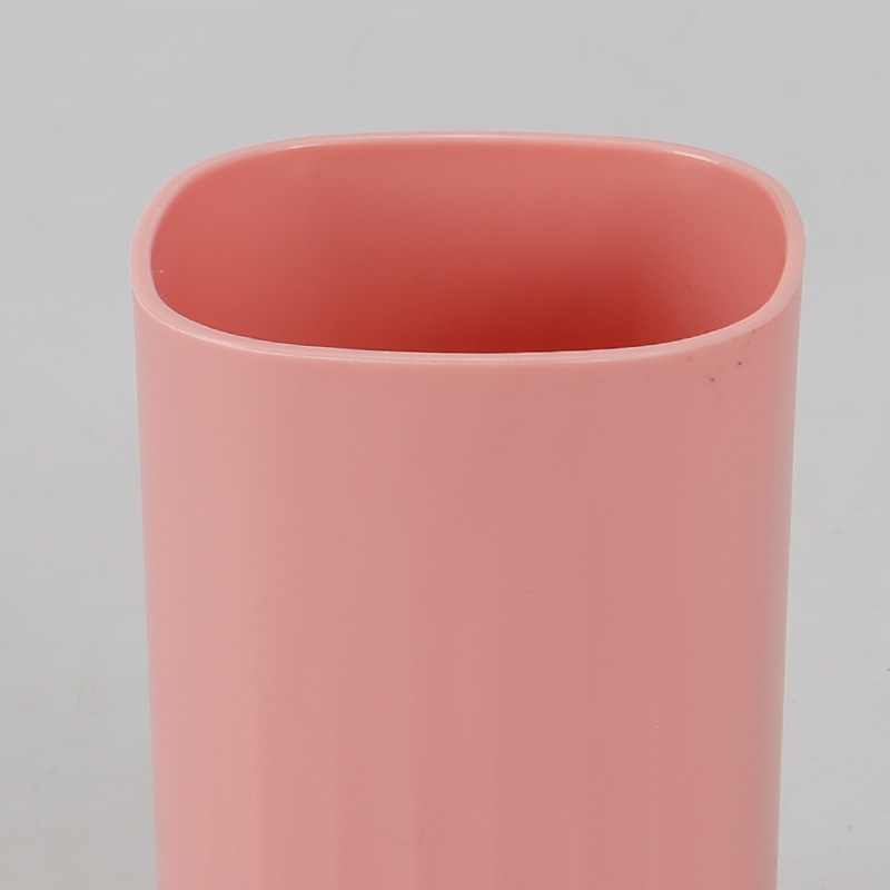 Sencillo Estilo nórdico cepillo de dientes taza baño color sólido onda patrón plástico cepillo de dientes almacenamiento taza de lavado simple enjuague bucal taza
