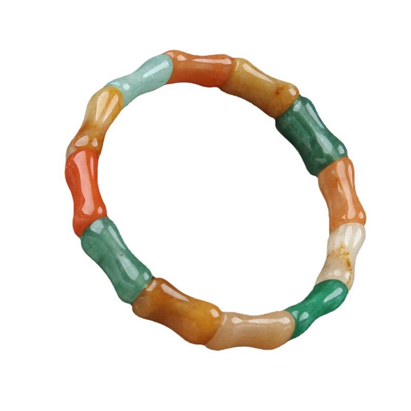 Organic bamboo bracelet jade, fresh accessory