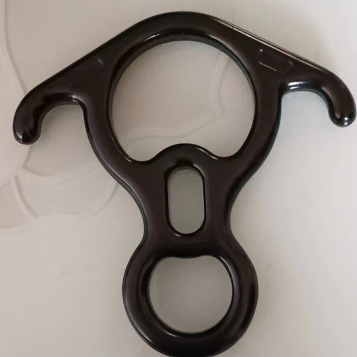 Cuerno de buey 8 anillos dispositivo de descenso a gran altitud Dispositivo de descenso de ocho anillos equipo de escalada en roca de Montañismo