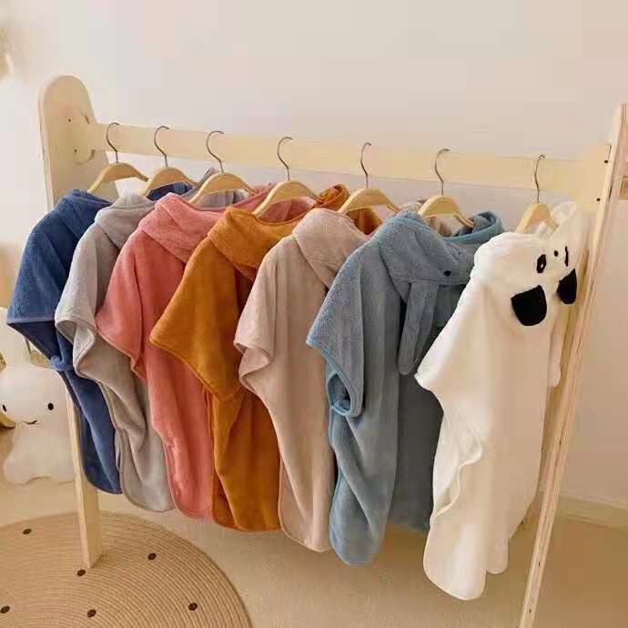 Foreign Trade Danish Soft Cotton Bathrobe Shawl Hooded Cape Bath Towel Absorbent Beach Wholesale Dropshipping Quick-Drying Foreign Trade Danish Soft Cotton Bathrobe Shawl Hooded Cape Bath Towel Absorbent Beach Wholesale Dropshipping Quick-Drying