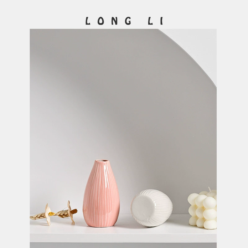 Керамическая ароматическая ваза LONG LI 204, мини декор для цветов, 4 цвета