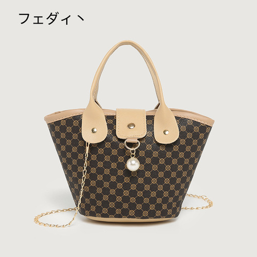 Cross-border small bag wholesale bag printed bucket bag  new trendy fashion versatile ins ladies handbag