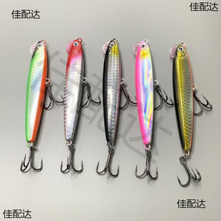 Spicy Chicken Pencil Bait Plastic Bait Fighting Chicken with Double Hook 10 Pencil Plastic Submerged Pencil Luya Bait