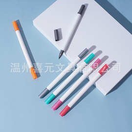 12色油性双头彩色记号笔学生用麦克笔pop写海报的马克笔大头笔