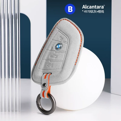 Other Automotive Interior Supplies: case car key modification - bmw-blade-b-stereo-key-case-4978-titanium-grey-orange-line