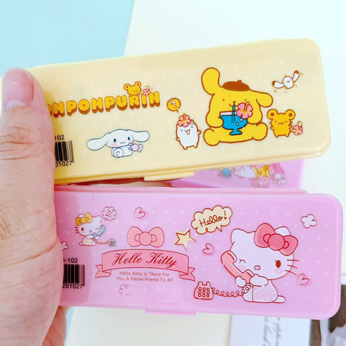 Sanrio compass set high-looking girl heart cartoon Kuromi student stationery geometric drawing circle drawing tool