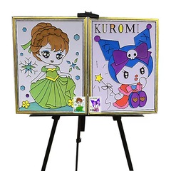 新型の露店の凹凸の画板の立体の子供のdiy公園の広場の夜市は露店の落書きの画板を並べて卸売りします。