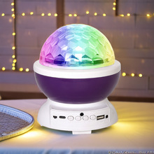 跨境蓝牙音响舞台灯投影灯七彩魔球音乐闪光灯 KTV蹦迪炫彩氛围灯