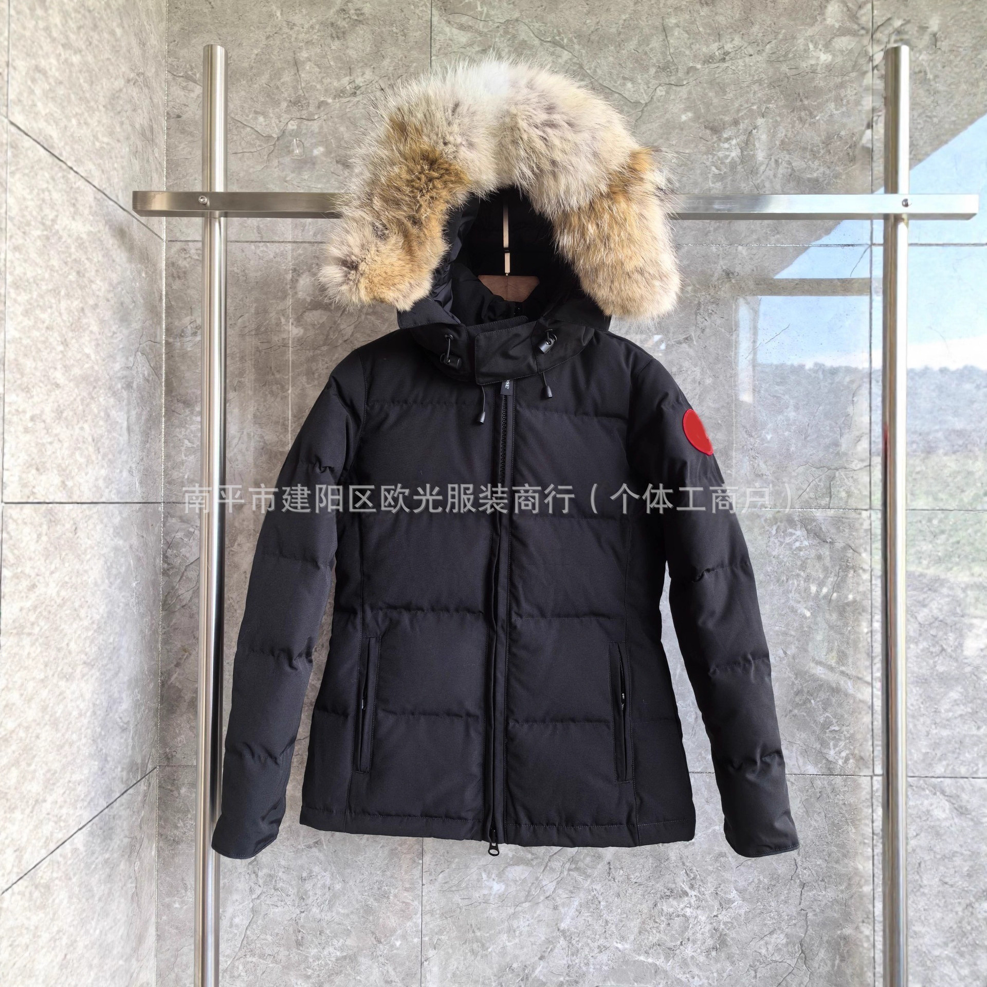 Cross-Border Chelsea Women's Goose down Jacket 04 Canadian Short Parka Hooded Jacket 3804L